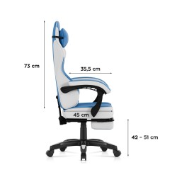 Fotel gamingowy Huzaro Force 3.7 Blue