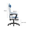Fotel gamingowy Huzaro Force 3.7 Blue