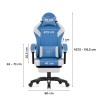 Fotel gamingowy Huzaro Force 3.7 Blue