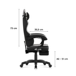 Fotel gamingowy Huzaro Force 3.7 Grey