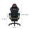 Fotel gamingowy Huzaro Force 3.7 RGB Black