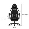 Fotel gamingowy Huzaro Force 3.7 White Carbon