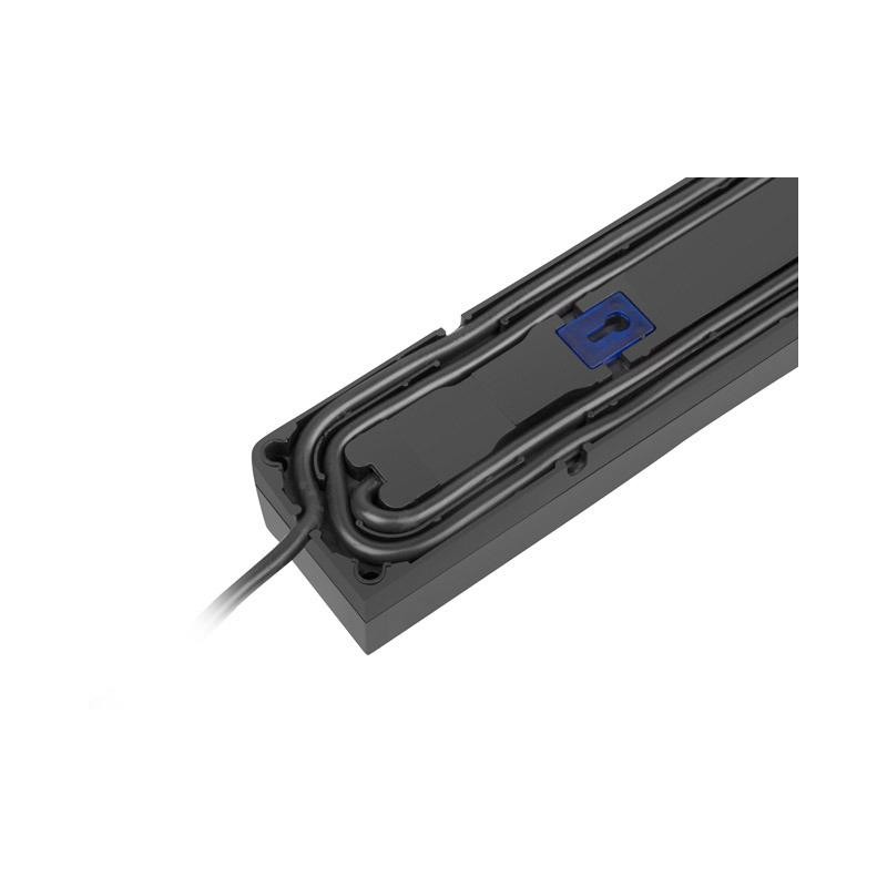 Listwa zasilająca Armac Z5 5m 5x 230V PL 10A organizer kabla czarna