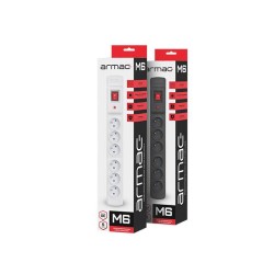 Listwa zasilająca Armac Multi M6 1,5M 6 gniazd czarny