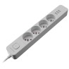 Listwa zasilająca Defender SFS 133 1,5 m, 4 gniazda, 3x USB biała