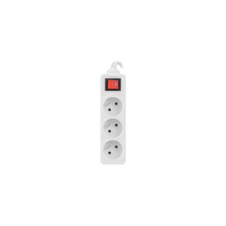 Listwa przedłużacz Lanberg 1,5m biała 3x 230V PL, kabel wykonany z pełnej miedzi