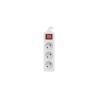 Listwa przedłużacz Lanberg 1,5m biała 3x 230V PL, kabel wykonany z pełnej miedzi