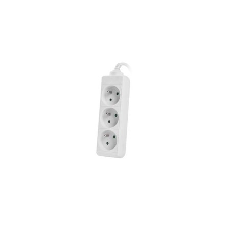 Listwa przedłużacz Lanberg 1,5m biała 3x 230V PL, kabel wykonany z pełnej miedzi