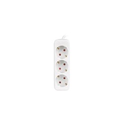 Listwa przedłużacz Lanberg 1,5m biała 3x 230V Schuko, kabel wykonany z pełnej miedzi