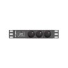 Listwa zasilająca Lanberg do szaf 10" 1U 10A PDU 3x PL 2m czarna