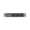 Listwa zasilająca Lanberg do szaf 10" 1U 10A PDU 3x Schuko 2m czarna