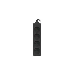 Listwa przedłużacz Lanberg 1,5m czarna 4x 230V PL, kabel wykonany z pełnej miedzi