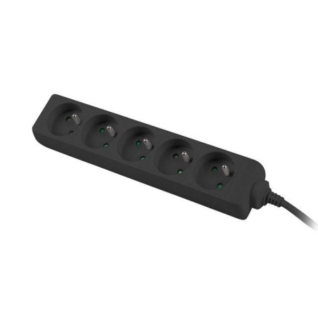 Listwa przedłużacz Lanberg 1m UPS czarna 5x 230V PL