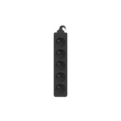 Listwa przedłużacz Lanberg 1m UPS czarna 5x 230V PL