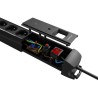 Listwa zasilająca Lanberg SP1 1.5m 5x 230V PL czarna