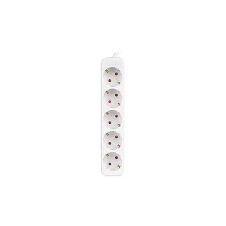 Listwa przedłużacz Lanberg 3m biała 5x 230V Schuko, kabel wykonany z pełnej miedzi