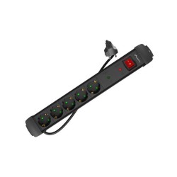 Listwa zasilająca Lanberg SP1 3m 5x 230V Schuko czarna