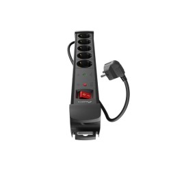 Listwa zasilająca Lanberg SP1 3m 5x 230V Schuko czarna
