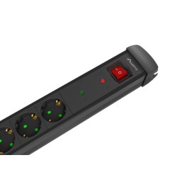 Listwa zasilająca Lanberg SP1 3m 5x 230V Schuko czarna