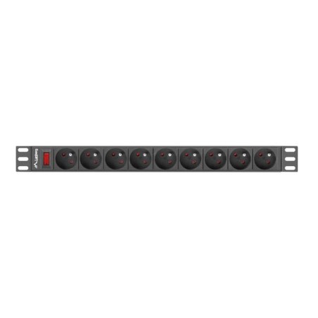 Listwa zasilająca Lanberg do RACK 1U 16A PDU 19" 9x PL 3m czarna