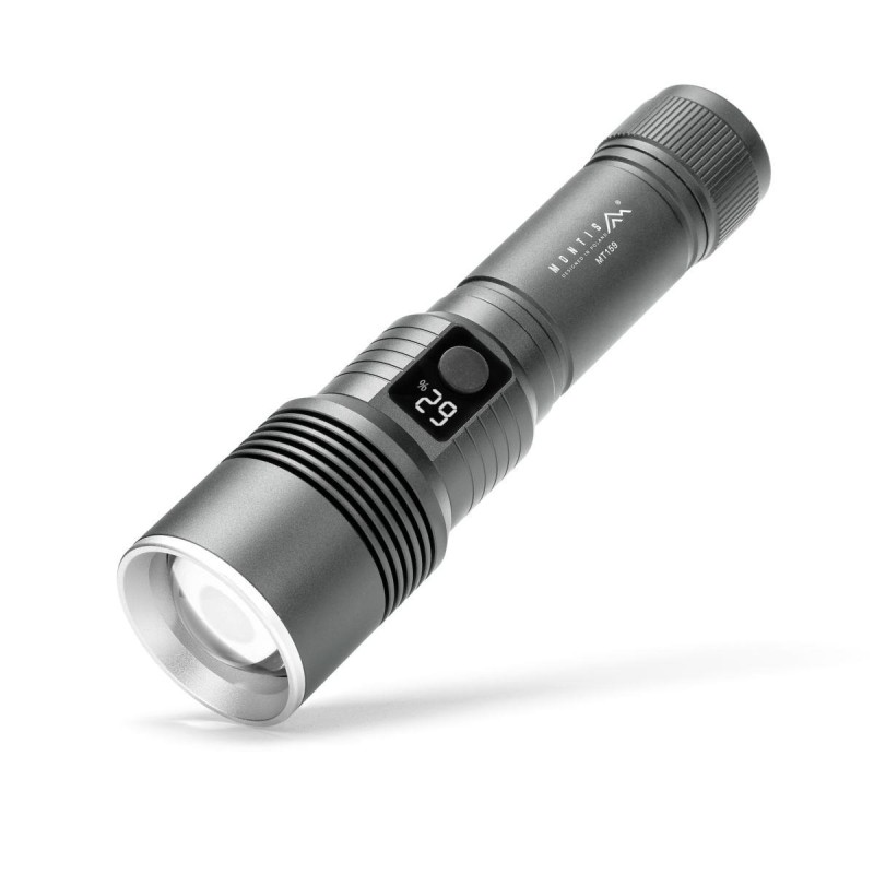 Latarka akumulatorowa MONTIS MT159-GR Taktyczna LED 700lm ZOOM 15W szara