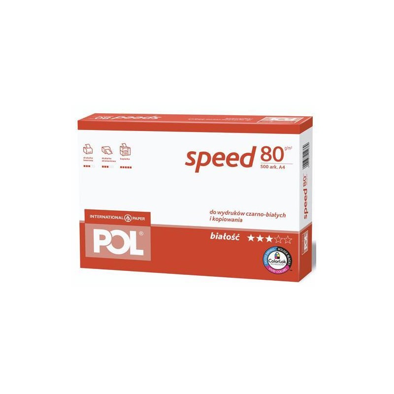 Papier biurowy Polspeed A4 - Karton 5x ryza (2500 arkuszy)