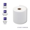 Etykiety termiczne Qoltec 100x150mm | 350szt
