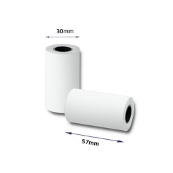 Rolka termiczna Qoltec 57x7 | 55g/m2 | 10szt
