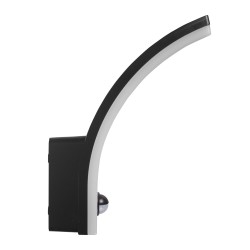 Lampa LED z czujnikiem ruchu Maclean MCE512 B, czujnik ruchu PIR, kolor czarny, 20W, IP65, 2000lm, barwa neutralna biała (4000K)