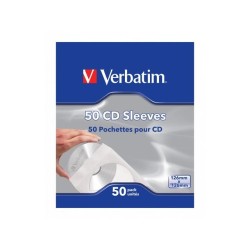 Koperty papierowe na CD DVD Verbatim z okienkiem 50 sztuk