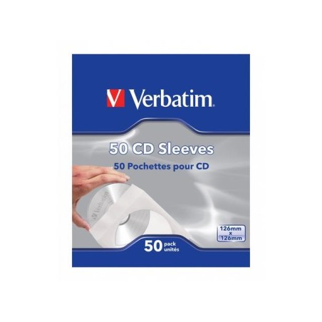 Koperty papierowe na CD DVD Verbatim z okienkiem 50 sztuk
