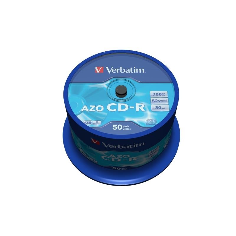 Płyty CD-R Verbatim 700MB AZO (Cake 50)