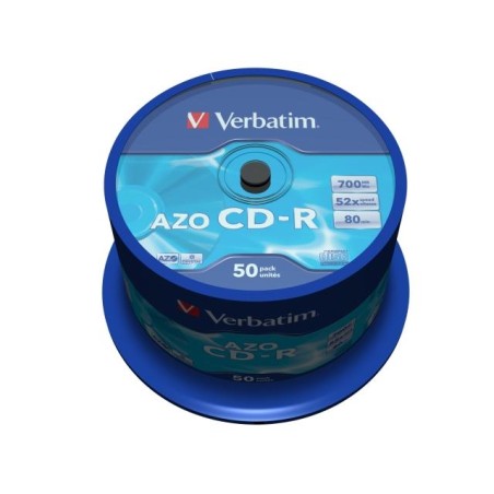 Płyty CD-R Verbatim 700MB AZO (Cake 50)