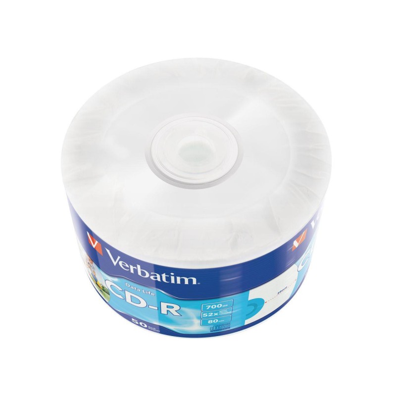 Płyty CD-R Verbatim 700MB Extra Protection Printable Wrap (50 Spindel)