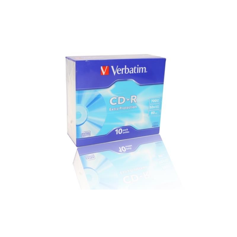 Płyty CD-R Verbatim 700MB Extra Protection (10 Slim)