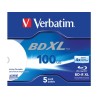 Płyty BD-R Verbatim XL 100GB X4 Wide inkjet printable (5 Jewel Case)