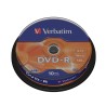 Płyty DVD-R Verbatim x16 4.7GB Matt Silver (Cake 10)