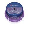 Płyty DVD+R Verbatim 16x 4.7GB Matt Silver (cake 25)