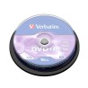 Płyty DVD+R Verbatim 16x 4.7GB (Cake 10) MATT SILVER