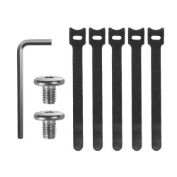 Organizer podbiurkowy na kable Maclean MC-105 W, max. obciążenie 5kg, biały
