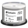 Płyty DVD-R Verbatim 4,7GB 16x Cake 50 szt Nadruk Waterproof