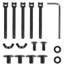 Organizer podbiurkowy na kable Maclean MC-103 W, max. obciążenie 5kg, max. 728mm, czarny
