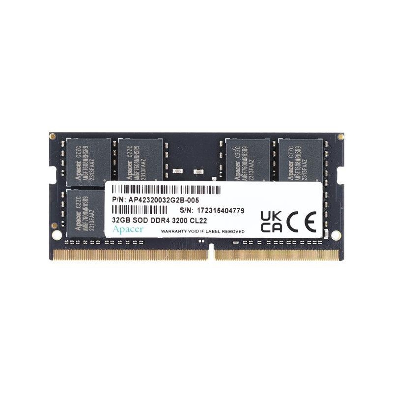 Pamięć SODIMM DDR4 Apacer 16GB (1x16GB) 3200MHz CL22 1,2V