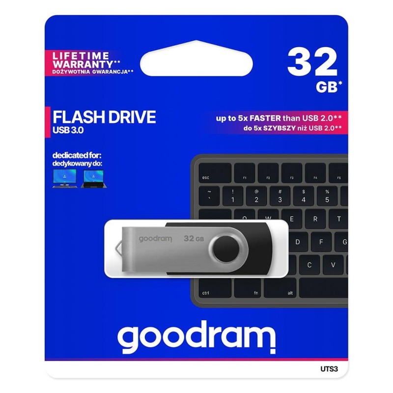 Pendrive GOODRAM Twister 32GB USB 3.2 Gen 1 Black