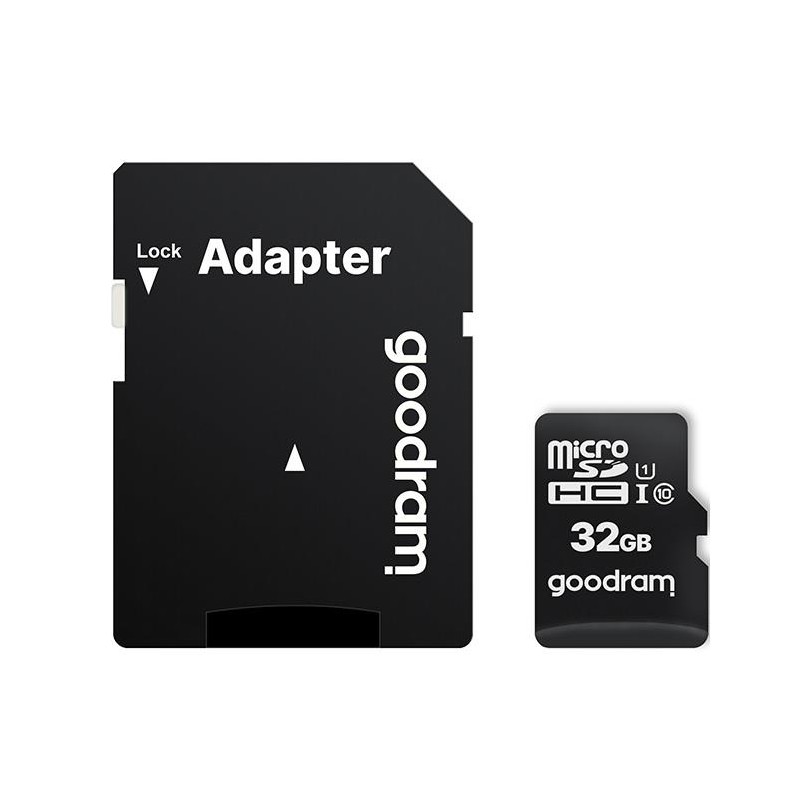 Karta pamięci microSD GOODRAM 32GB MICRO CARD cl 10 UHS-I + adapter