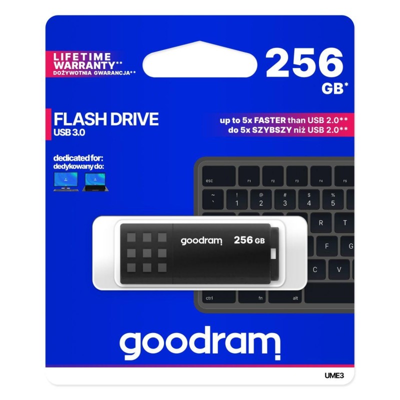 Pendrive GOODRAM 256GB UME3 USB 3.2 Gen 1 Black