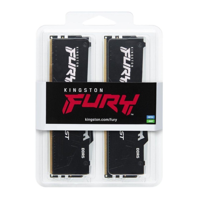 Pamięć DDR5 Kingston FURY Beast RGB 16GB (2x8GB) 5200MHz CL40 1,25V Black XMP