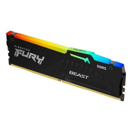 Pamięć DDR5 Kingston FURY Beast RGB 32GB (1x32GB) 5600MHz CL36 1,25V Black EXPO