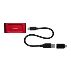 Dysk zewnętrzny SSD Kingston XS1000 1TB USB-C 3.2 Gen 2 (1050/1000 MB/s) Red