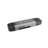 Czytnik kart Natec Scarab 3 USB-A + USB-C SD/MICRO SD USB 3.1 Gen 1 Szary